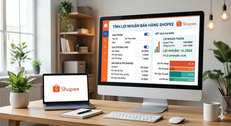 Công Cụ Tính Toán Lợi Nhuận Và Phí Sàn Shopee Chính Xác Cho Người Bán