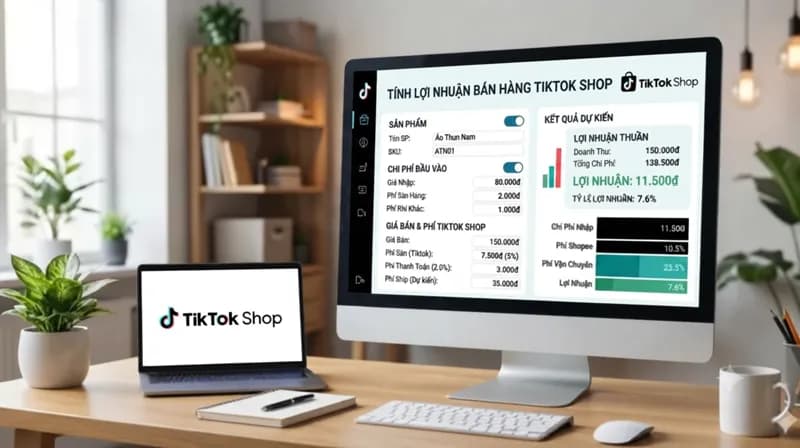 Công Cụ Tính Toán Lợi Nhuận Và Phí Sàn Tiktok Shop Chính Xác Cho Người Bán