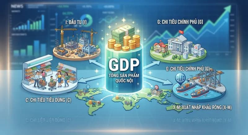 GDP là gì? Ý nghĩa, công thức tính và vai trò đối với nền kinh tế