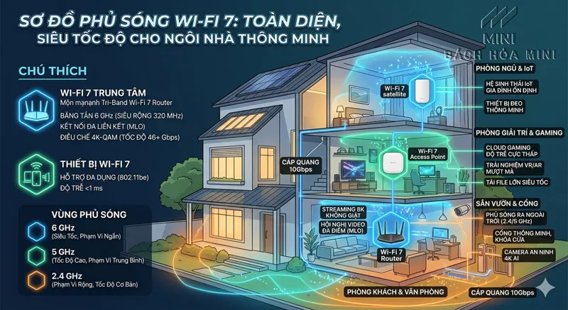 Wifi 7 phủ sóng rộng hơn