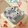 Dép khủng long quai ngang siêu cute màu xanh dương size 33-1