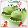 Dép khủng long quai ngang siêu cute màu xanh dương size 33-2
