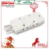 Phích cắm SOPOKA Q5T chia 1 ra 5 màu trắng-1