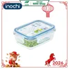 Hộp thủy tinh chữ nhật Nikko 370ml - Thương hiệu Inochi -0