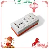 Ổ cắm VINASUN 3 cửa đế cam -0