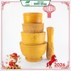 Chày cối gỗ Chày + Cối 16cm-0