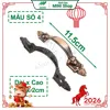 Tay nắm cửa tủ, ngăn kéo bàn, ngăn kéo tủ xi màu đồng (1 Chiếc) Số 4-0