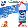 Gel tẩy rửa VIM Trắng Sáng hương Chanh Sả Dịu Mát 870ml Chanh Sả Dịu Mát-0