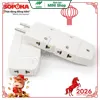 Phích cắm SOPOKA Q5T chia 1 ra 5 màu trắng-3